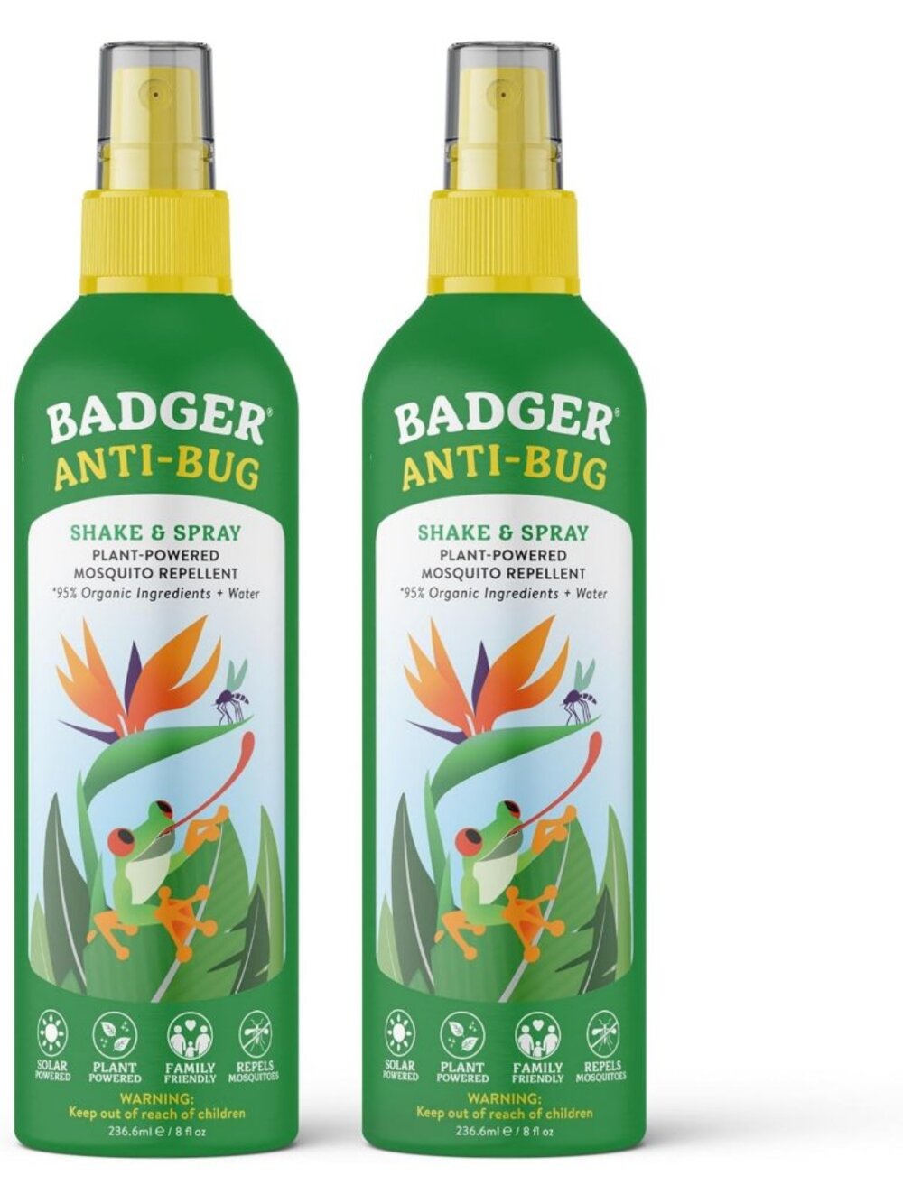 DEET-Free Citronella Bug Spray, Family Size 8 fl oz, Natural Insect Repellent